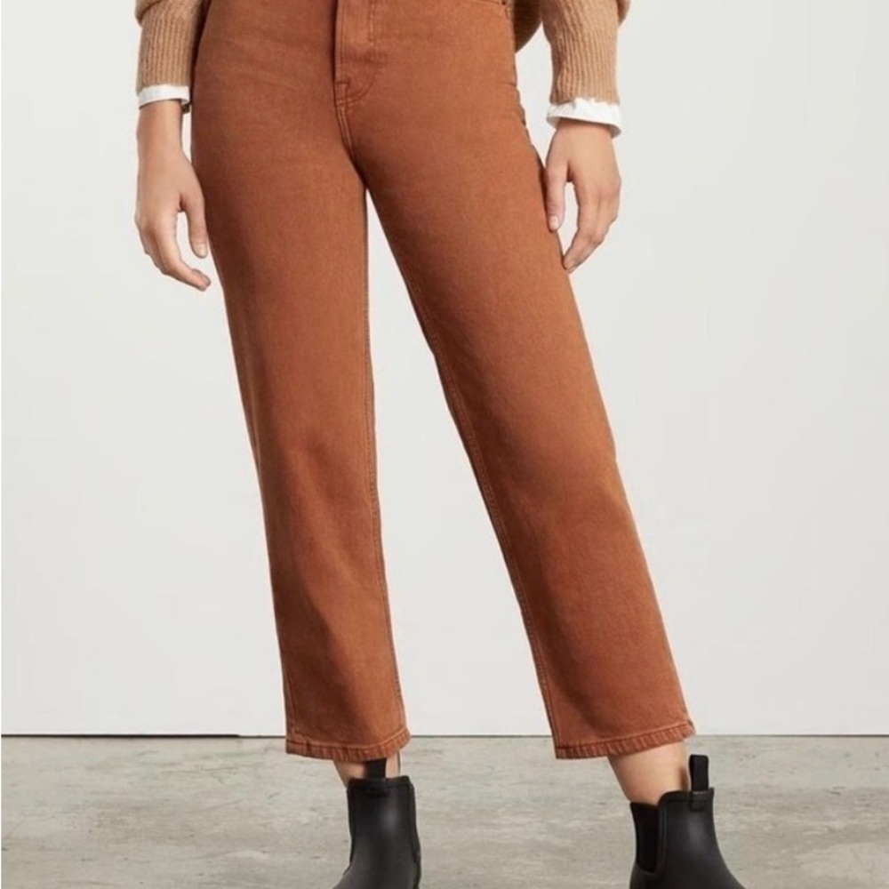 Everlane Rust way high jeans